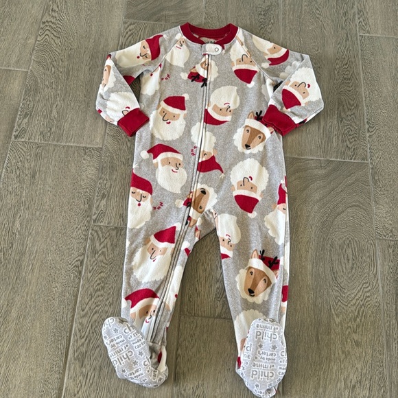 Child of mine by Carters Santa clause footsie pajamas - Picture 2 of 6